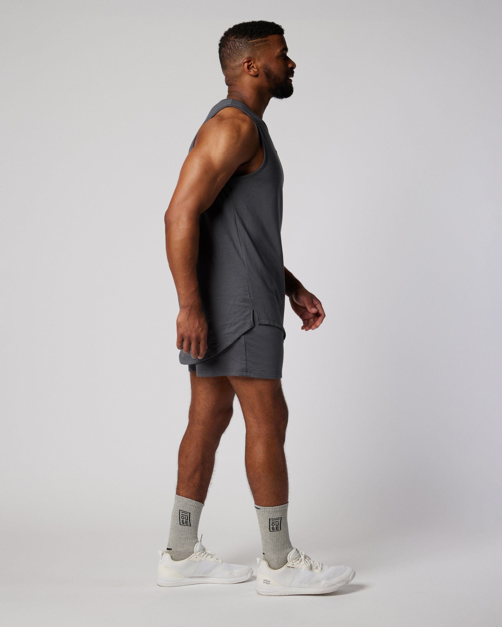 Mens Grey Jersey Vest