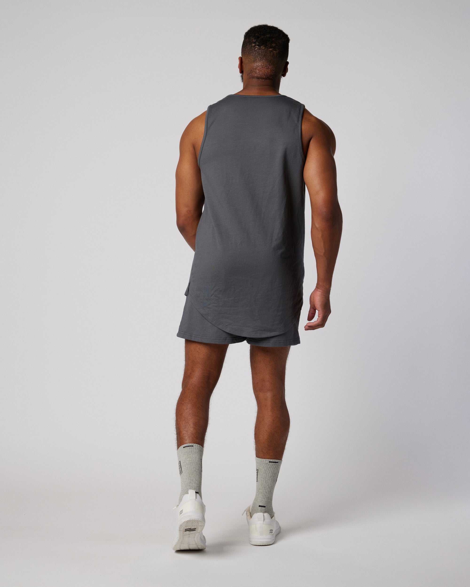 Mens Grey Jersey Vest