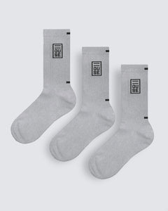 grey sports socks multipack