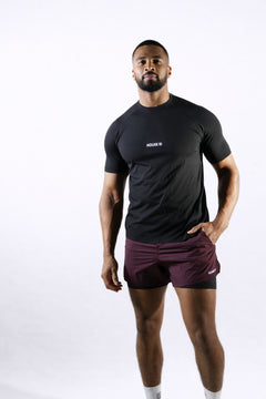 Seamless Athletic Tee - Black