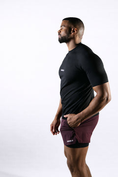 Seamless Athletic Tee - Black