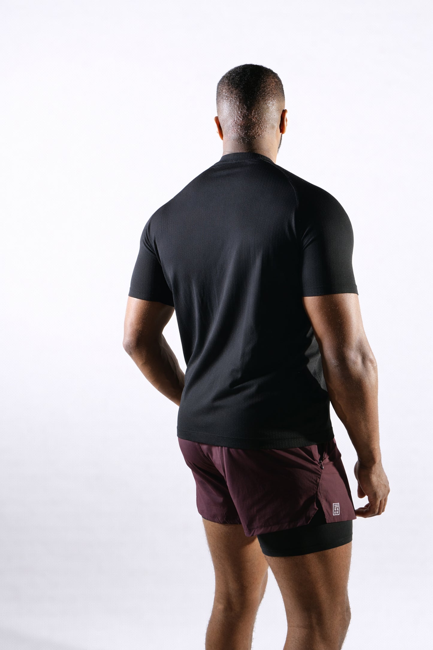 Seamless Athletic Tee - Black