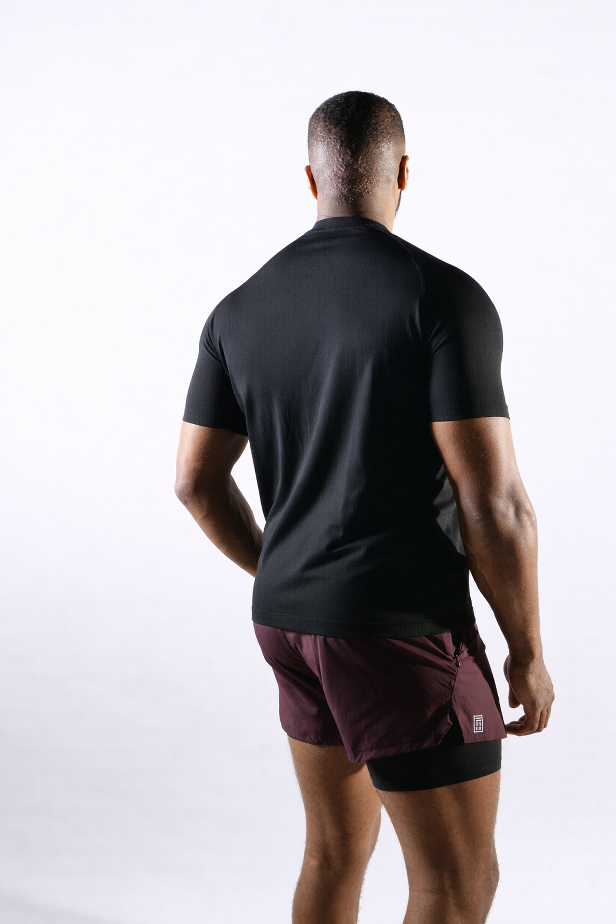 Seamless Athletic Tee - Black