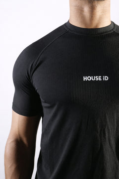 Seamless Athletic Tee - Black