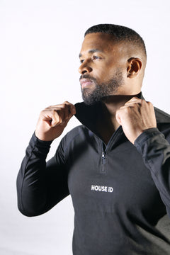 Athletic Quarter Zip - Black