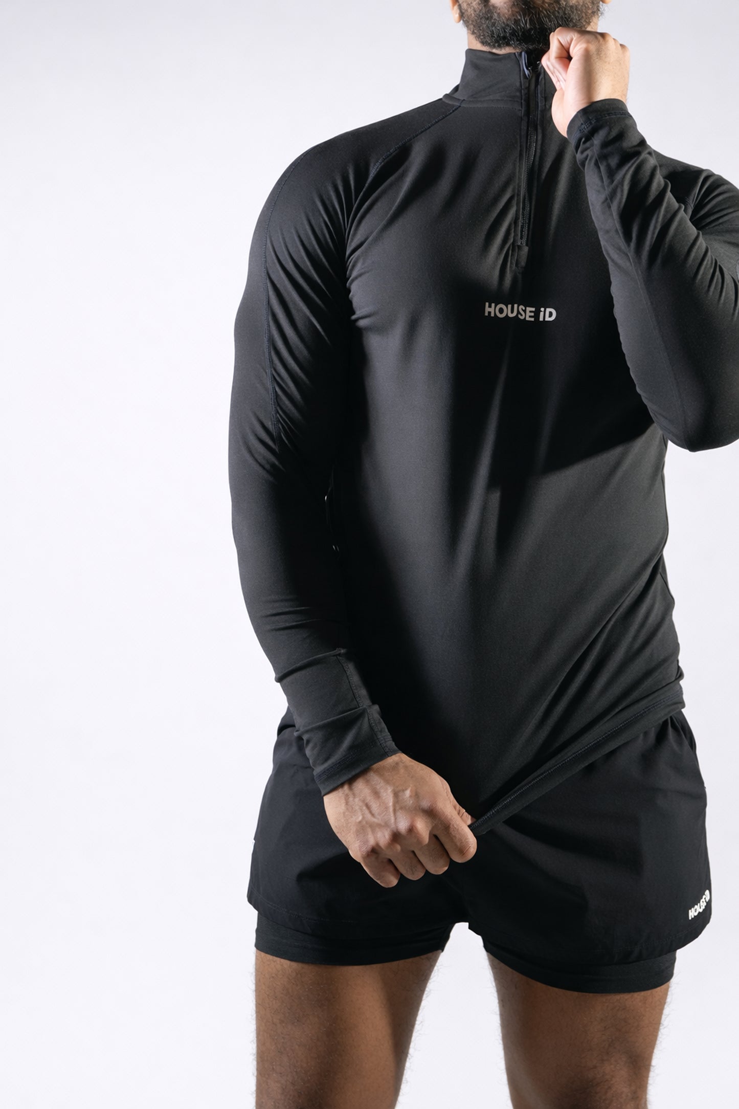 Athletic Quarter Zip - Black