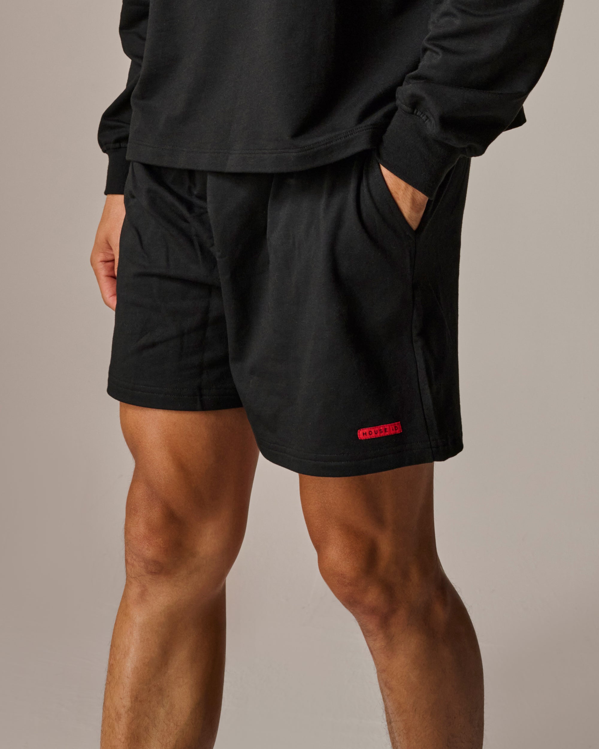 Jersey short in black