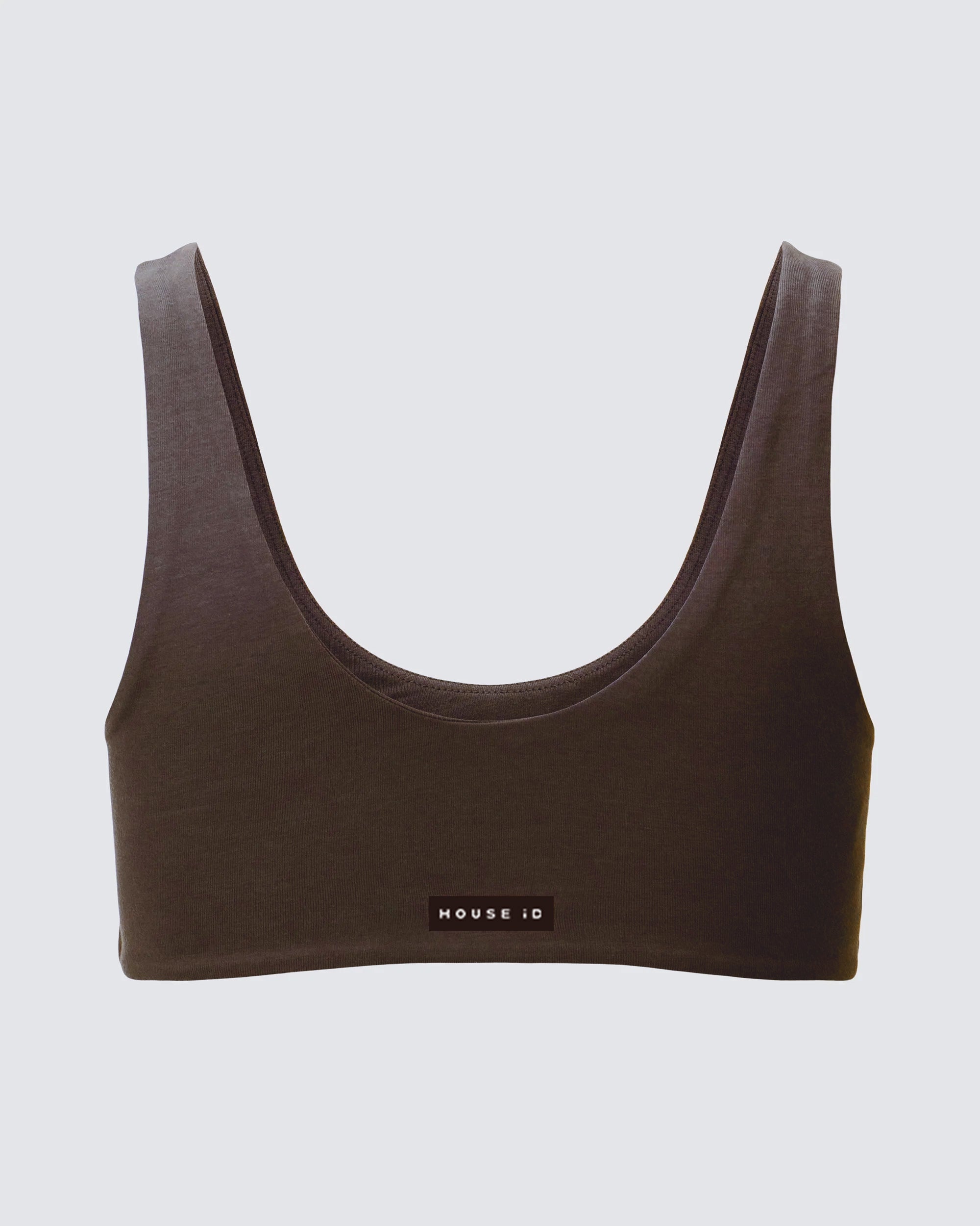 Espresso Jersey Sports Bra