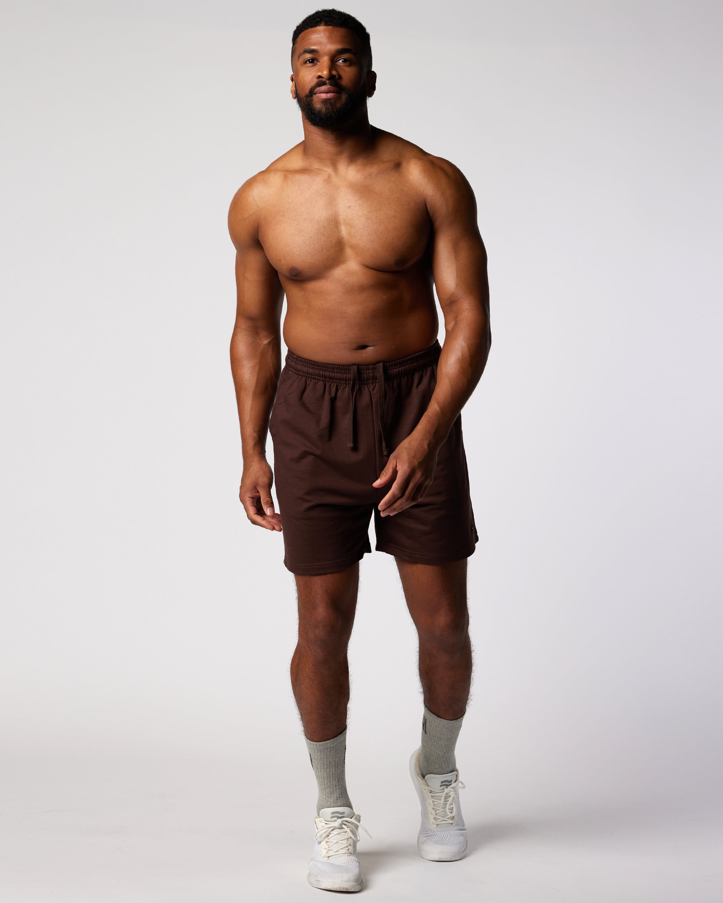 Mens Jersey Short in Espresso