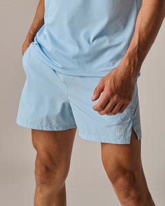 Mens Sky Blue Unlined Shorts