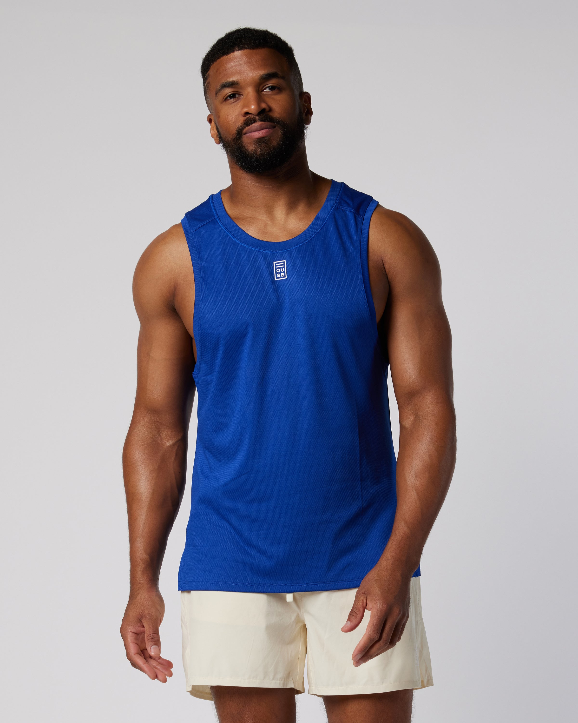 Mens Athletic Tank Azul