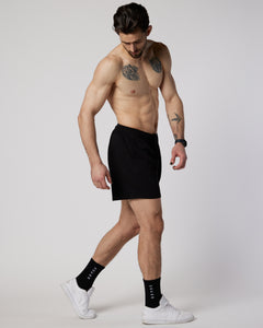 Mens unlined sports short in black