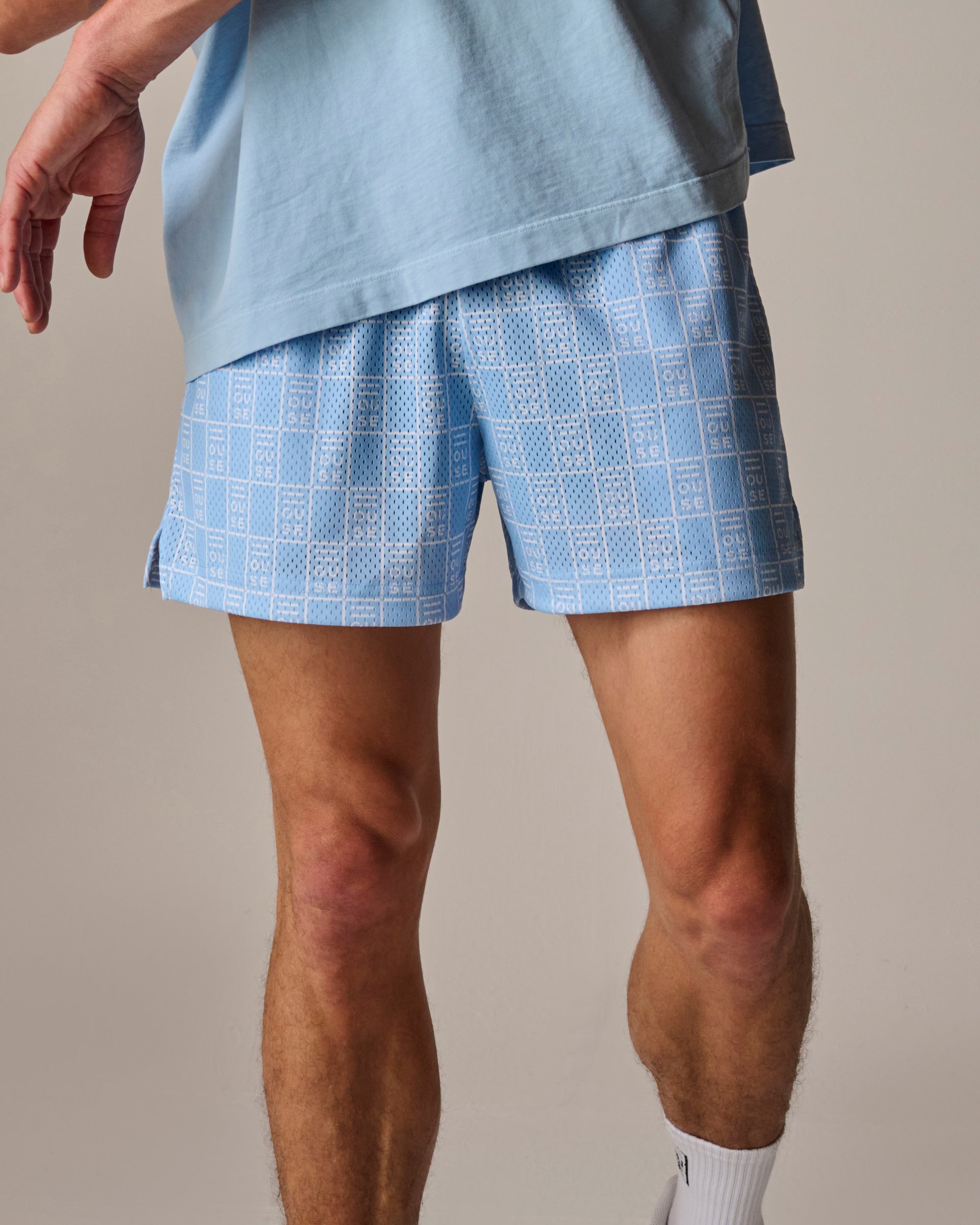 HOUSE iD  Mesh Short - Sky Blue