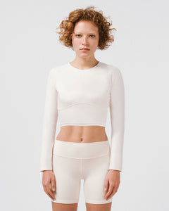 Womens Long Sleeve Off White