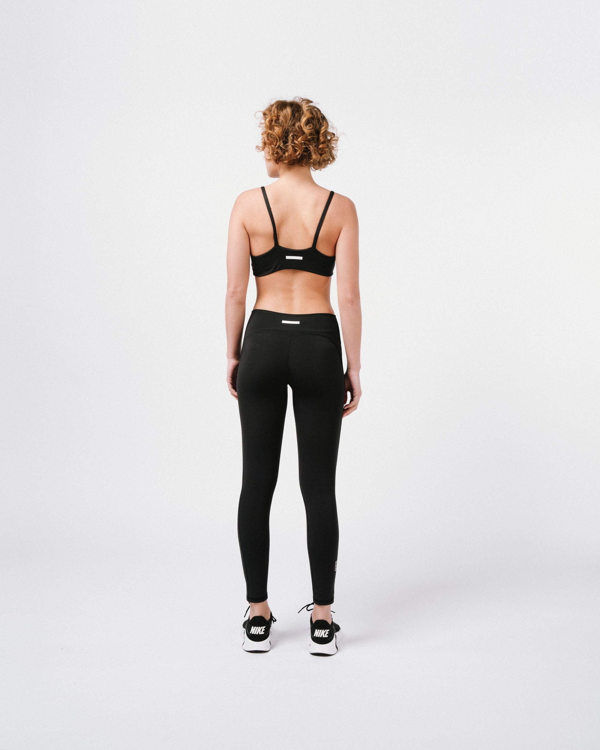 Womens Sports Bra Black Rear